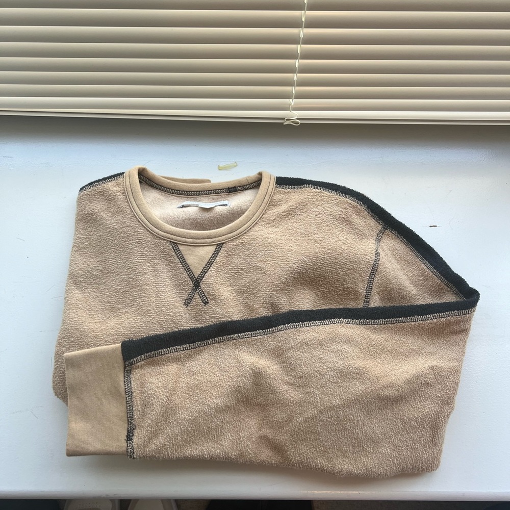 Outerknown terry cloth crewneck sweatshirt.